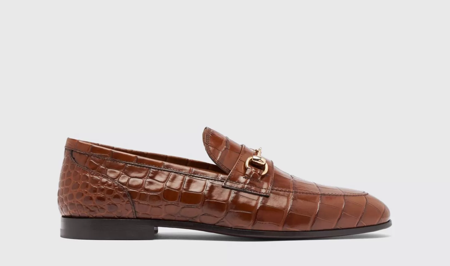 Manner Scarosso Halbschuhe>Alessandro Brown Kroko