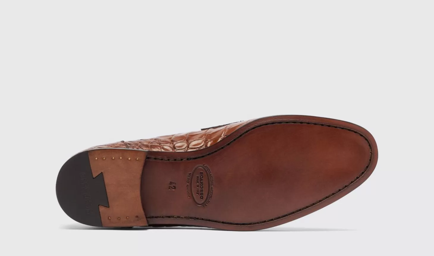Manner Scarosso Halbschuhe>Alessandro Brown Kroko