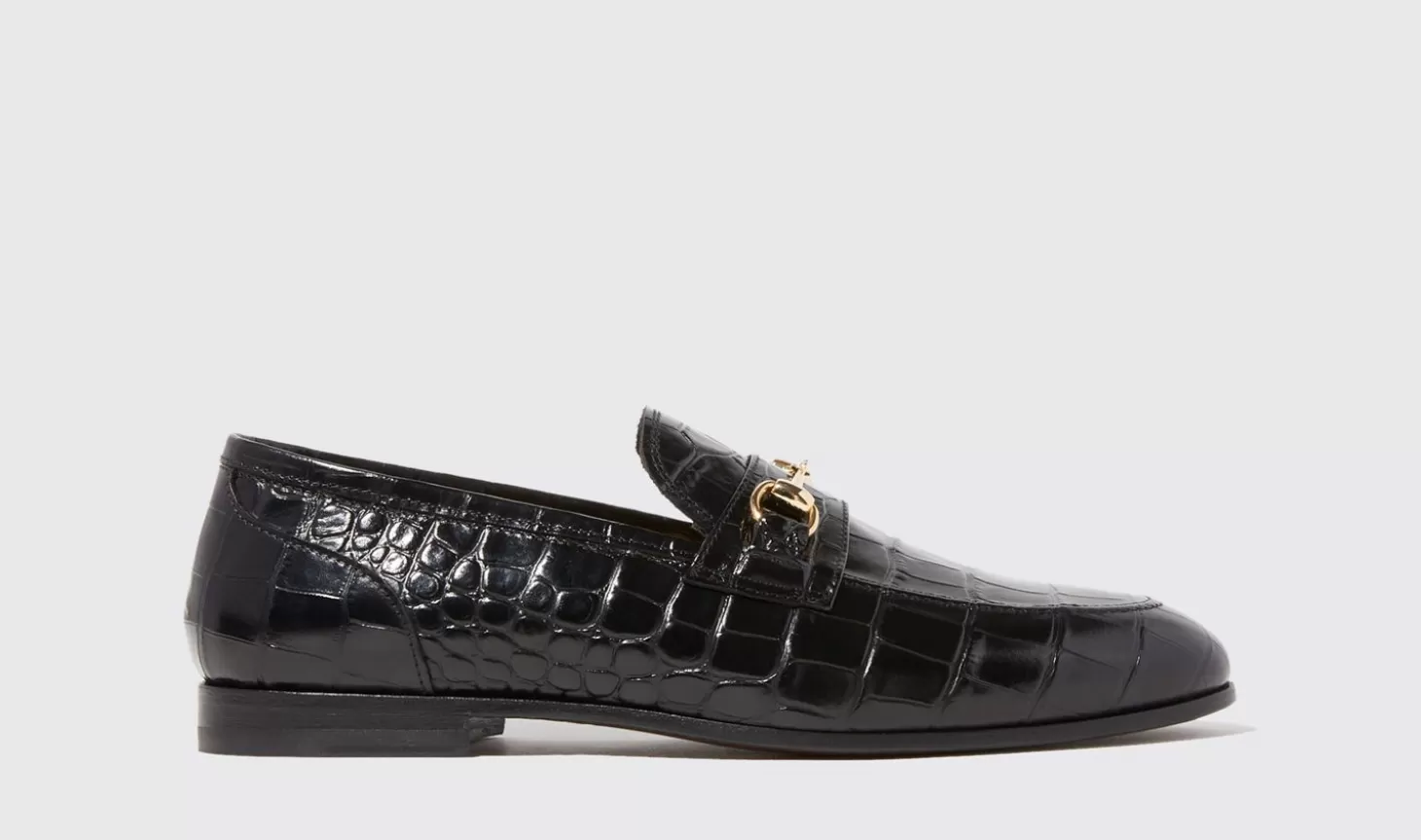 Manner Scarosso Halbschuhe>Alessandro Schwarzes Kroko