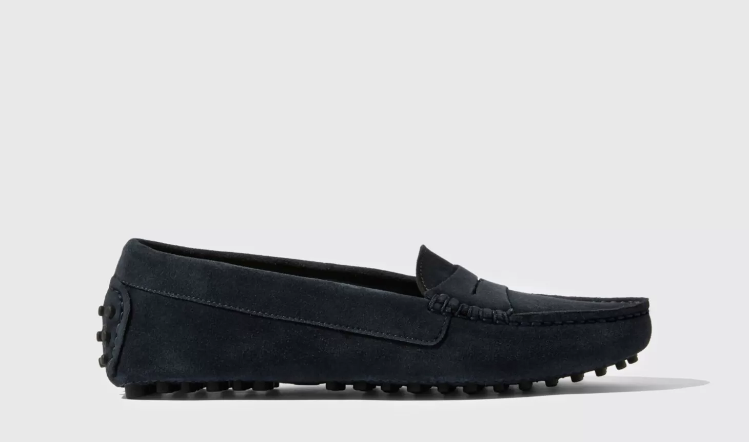 Frauen Scarosso Fahrschuhe>Ashley Blaues Wildleder