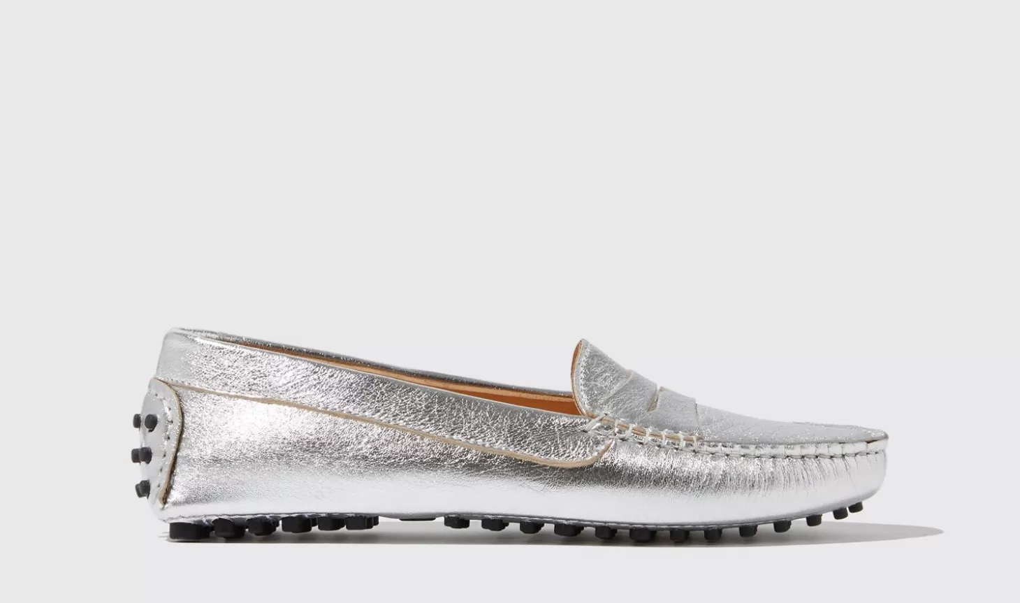 Frauen Scarosso Fahrschuhe>Ashley Silber