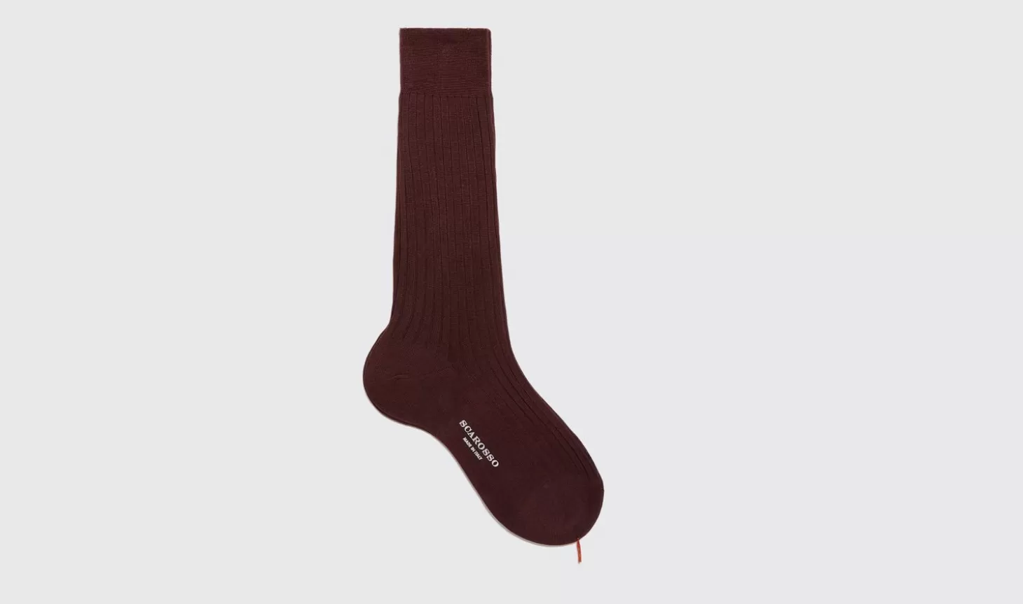 Manner Scarosso Socken>Burgunderfarbene Wadensocken Aus Baumwolle