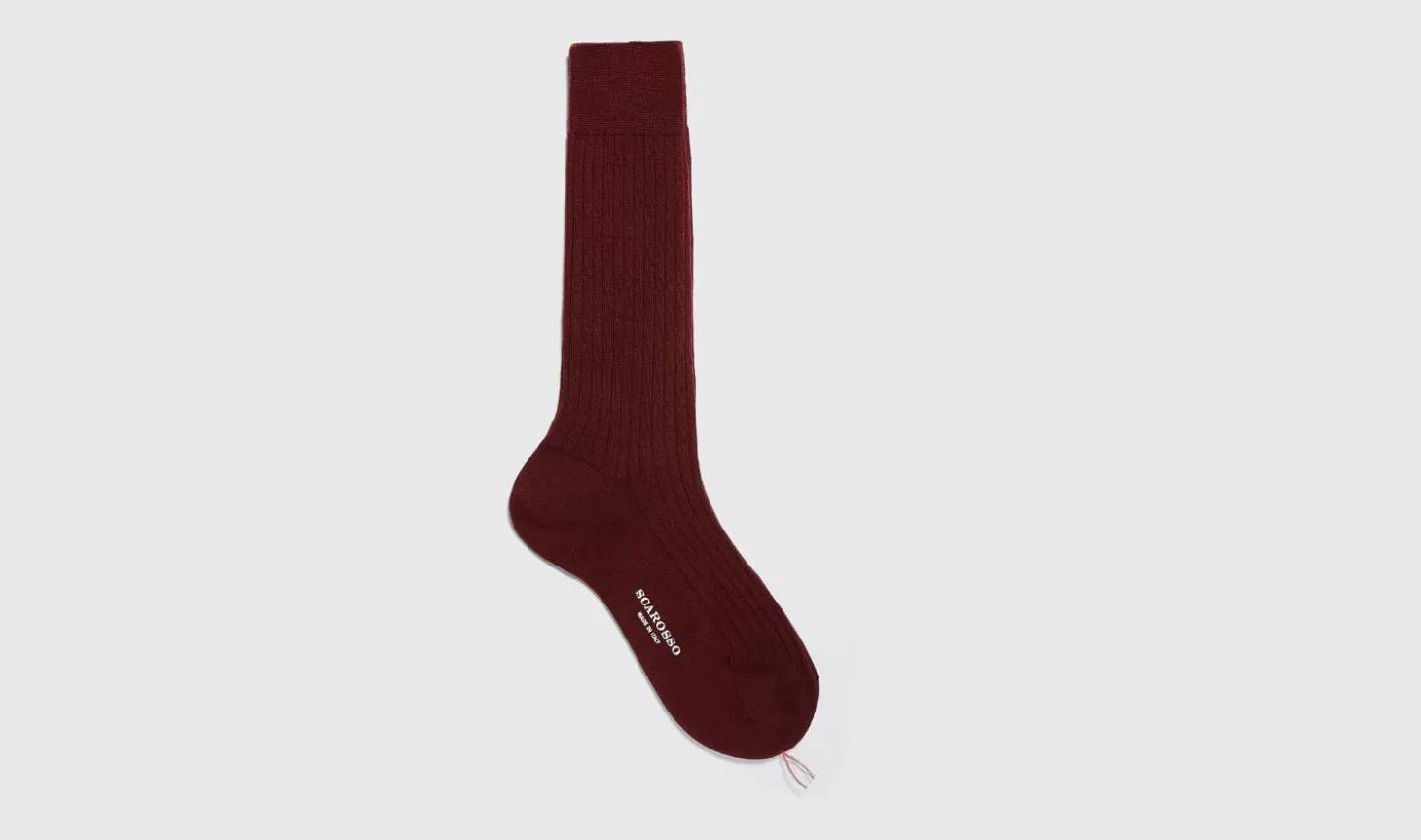 Manner Scarosso Socken>Burgunderfarbene Wadensocken Aus Wolle