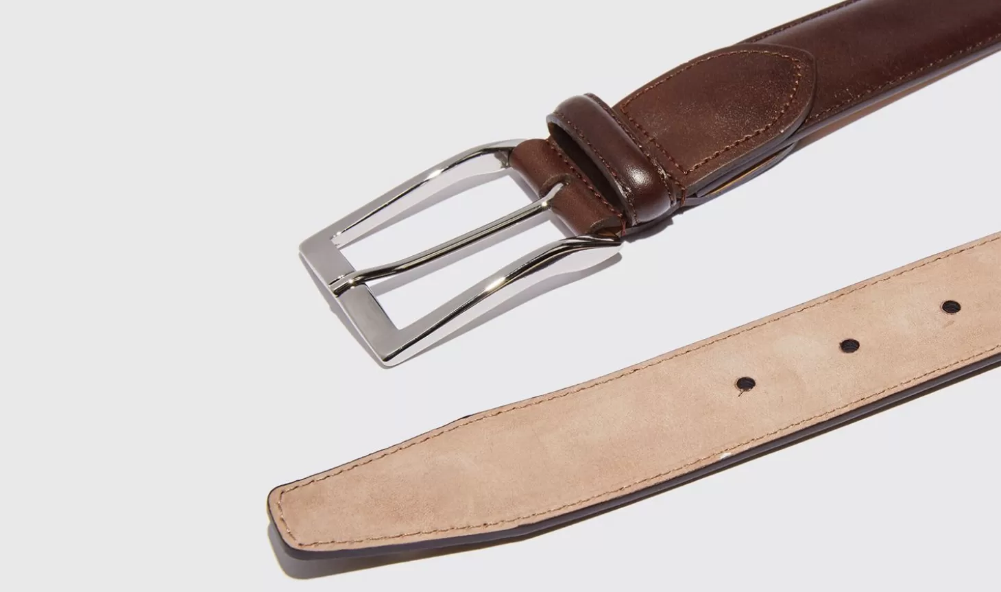 Manner Scarosso Gürtel>Cintura Marrone Classica