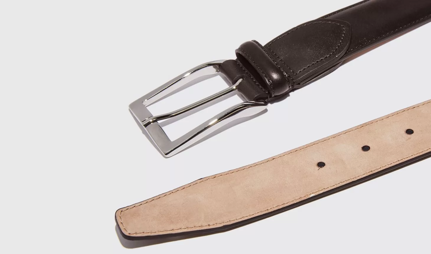 Manner Scarosso Gürtel>Cintura Marrone Scuro Classica