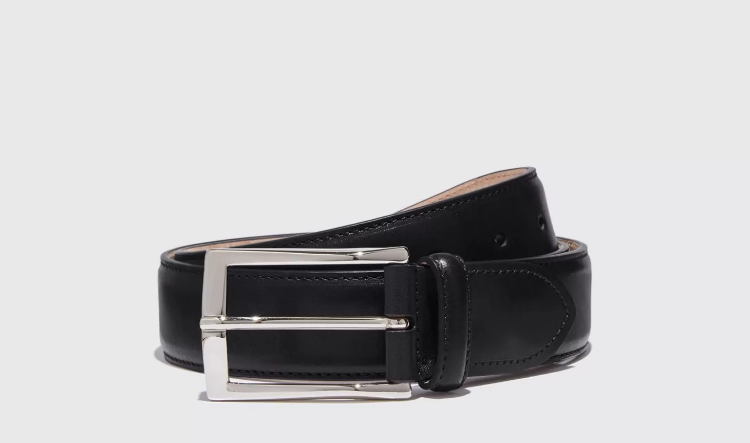 Manner Scarosso Gürtel>Cintura Nera Classica