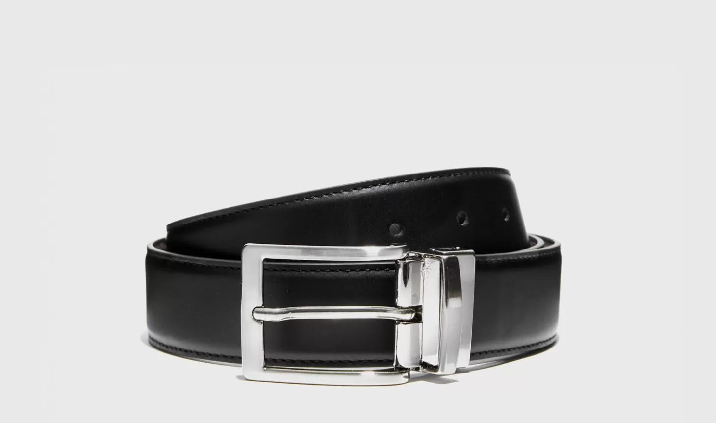 Manner Scarosso Gürtel>Cintura Reversibile Mista Nera/Marrone