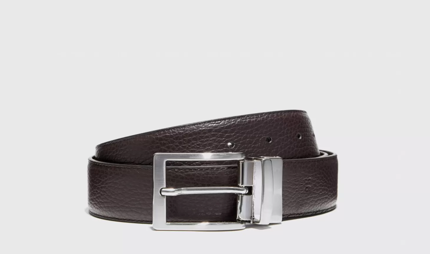 Manner Scarosso Gürtel>Cintura Reversibile Mista Nera/Marrone
