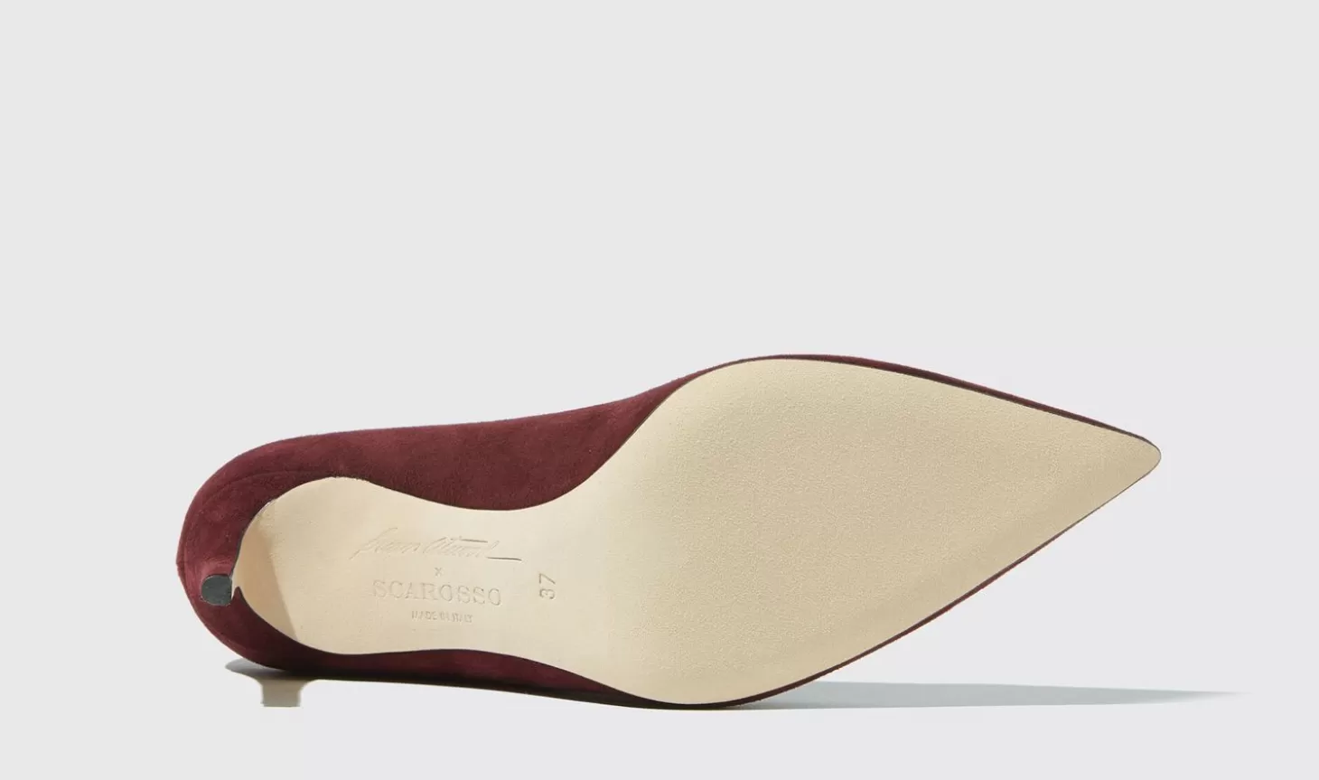 Frauen Scarosso High Heels>Gigi Burgunder Wildleder