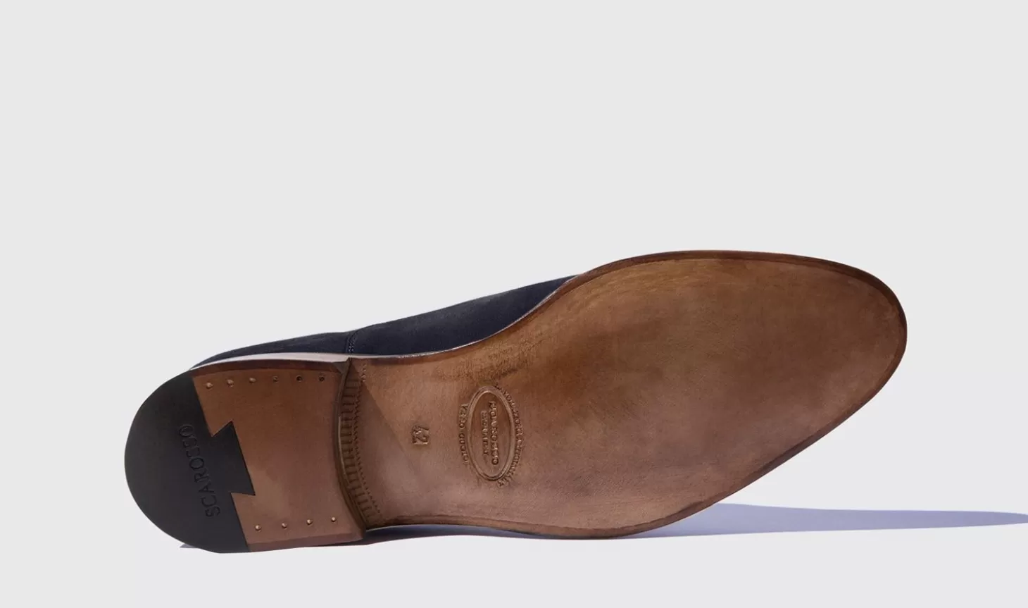 Manner Scarosso Oxfords>Giove Abisso Scamosciato Leggero