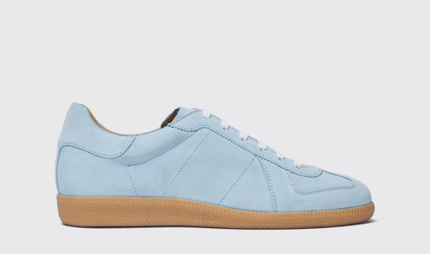 Manner Scarosso Turnschuhe>Hans Hellblaues Wildleder