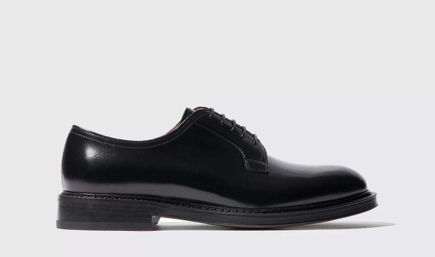 Manner Scarosso Derbys>Harry Black
