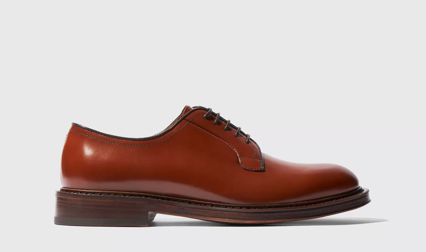 Manner Scarosso Derbys>Harry Cognac