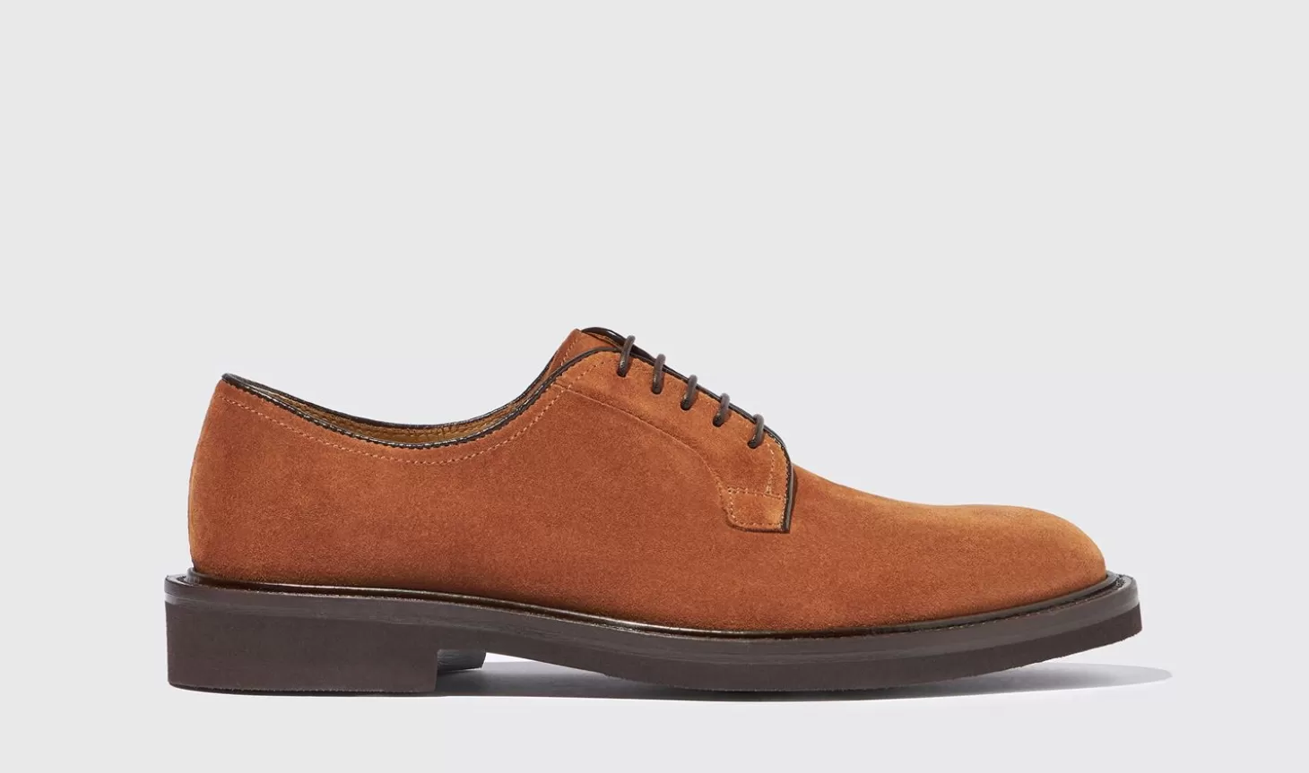 Manner Scarosso Derbys>Harry Snuff Wildleder