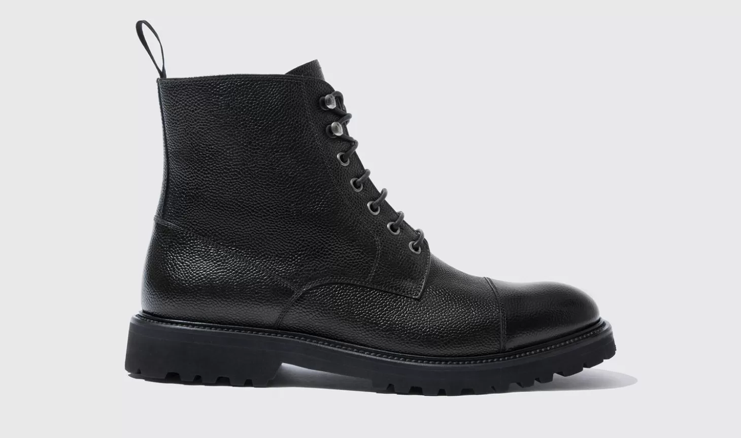 Manner Scarosso Stiefel>Jackie Grain Schwarz