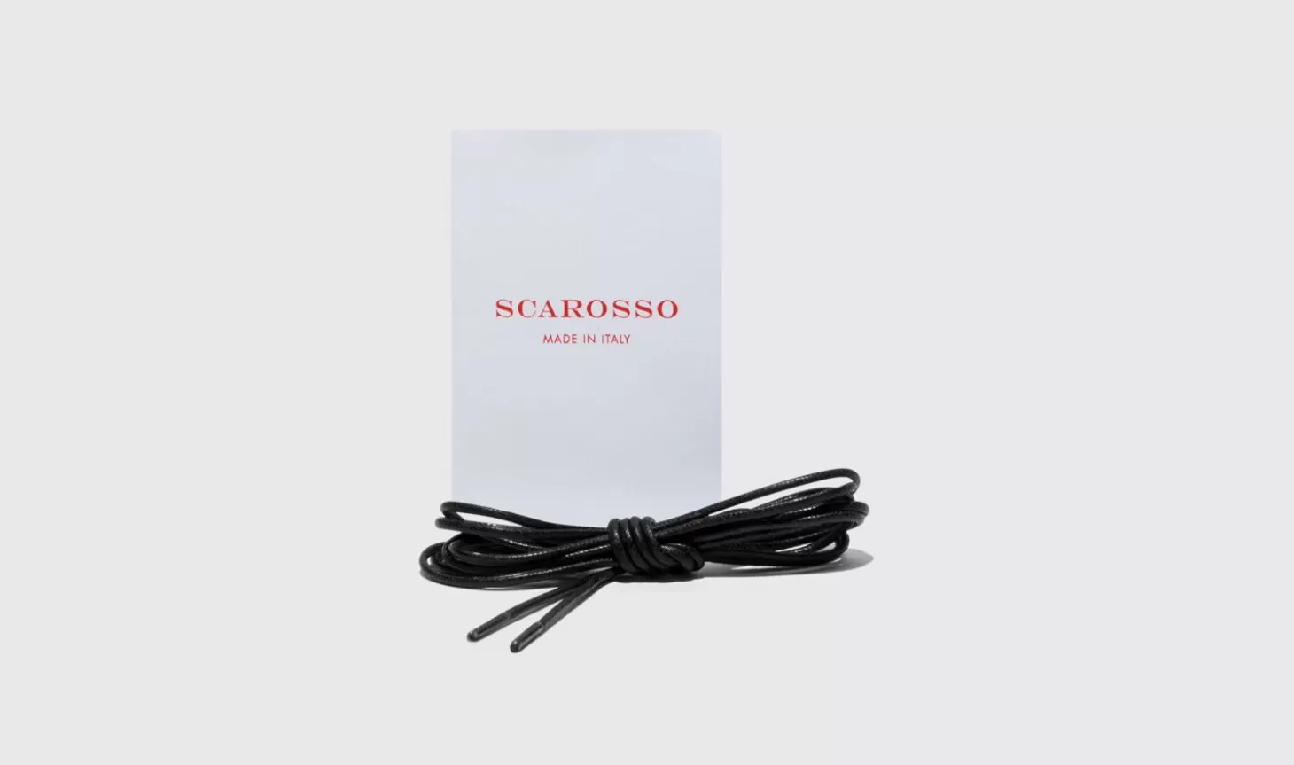 Manner Scarosso Schnürsenkel>Laccio Nero Tondo