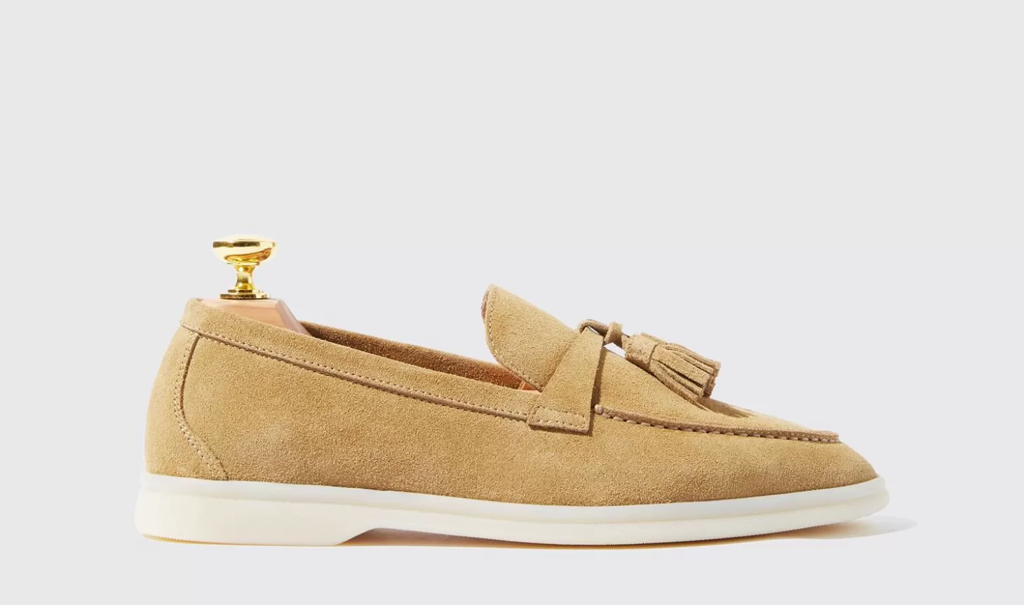 Frauen Scarosso Halbschuhe>Leandra Beige Scamosciata