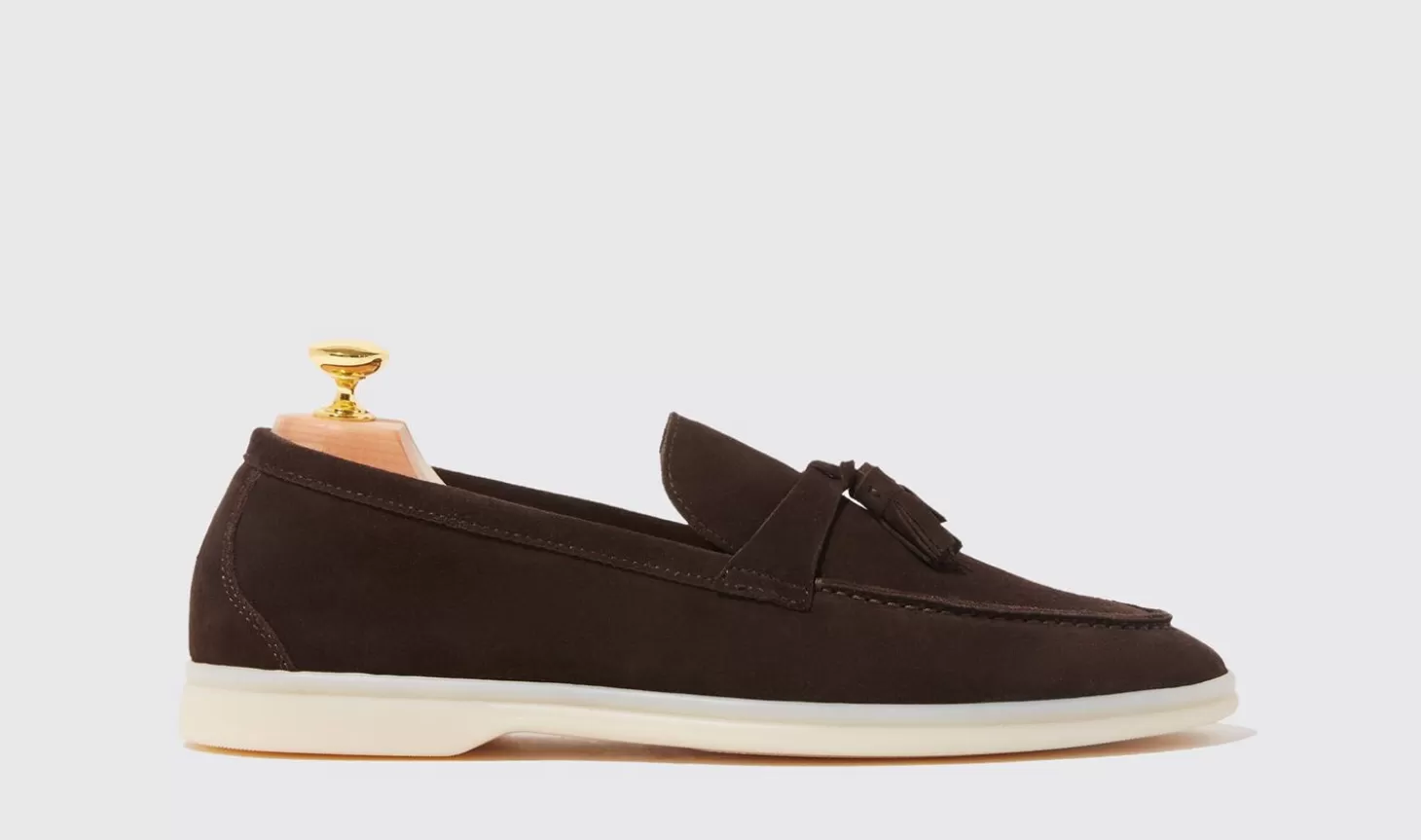 Manner Scarosso Halbschuhe>Leandro Braunes Wildleder