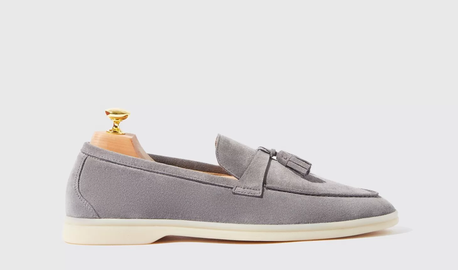 Manner Scarosso Halbschuhe>Leandro Grigio Scamosciato