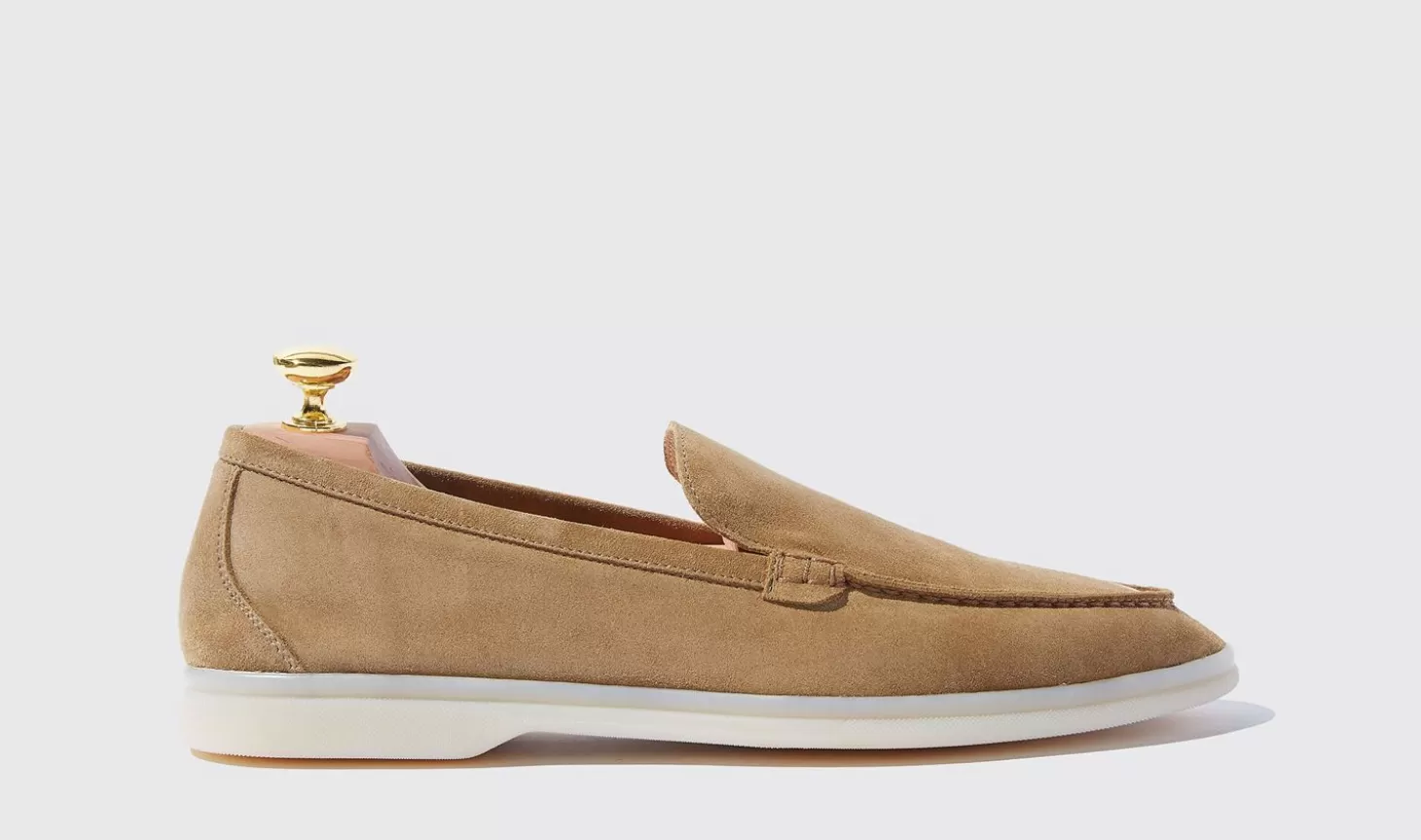 Manner Scarosso Halbschuhe>Ludovico Beige Scamosciato