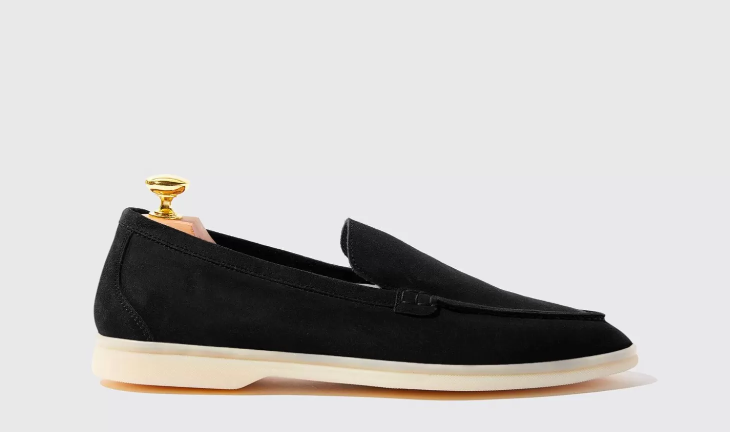 Manner Scarosso Halbschuhe>Ludovico Black Wildleder Edit