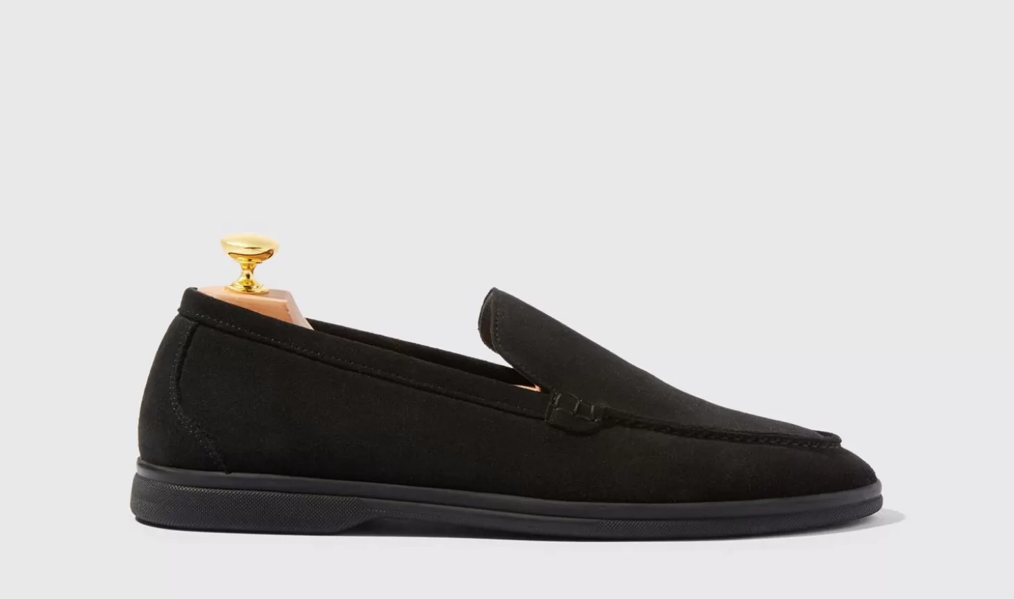 Manner Scarosso Halbschuhe>Ludovico Nero Scamosciato