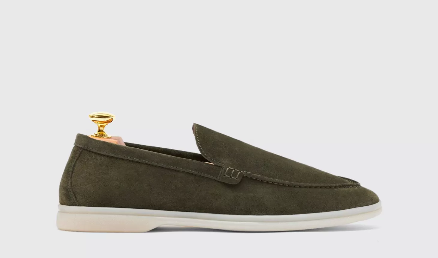 Manner Scarosso Halbschuhe>Ludovico Olive Wildleder