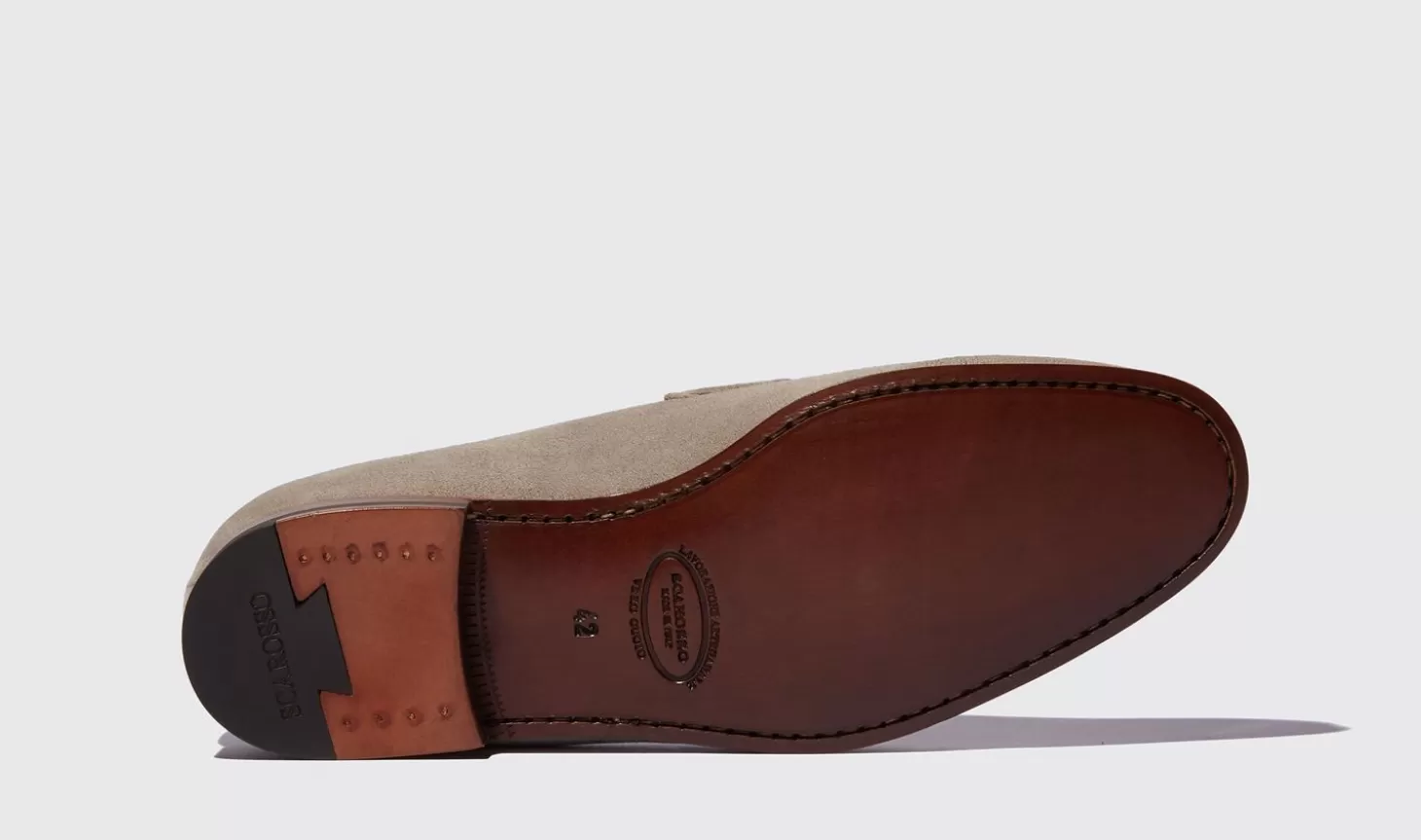 Manner Scarosso Halbschuhe>Marzio Taupe Scamosciato