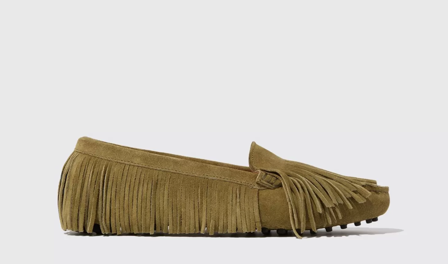 Frauen Scarosso Fahrschuhe>Mayagrunes Wildleder