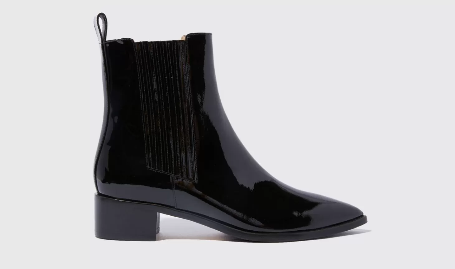 Frauen Scarosso Chelsea-Stiefel>Olivia Black Patent