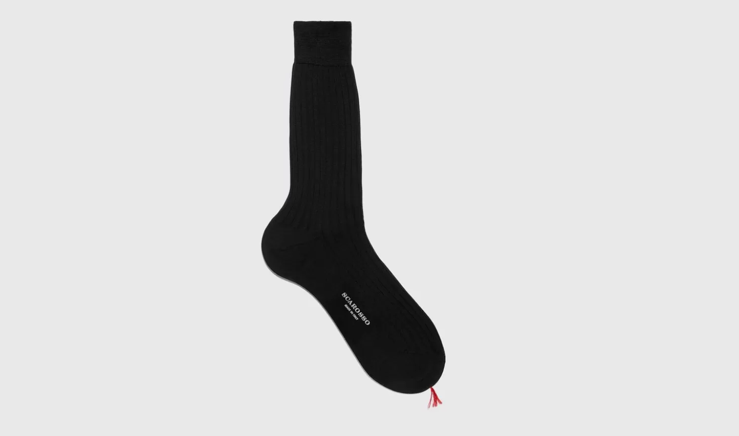 Manner Scarosso Socken>Schwarze Wadensocken Aus Baumwolle