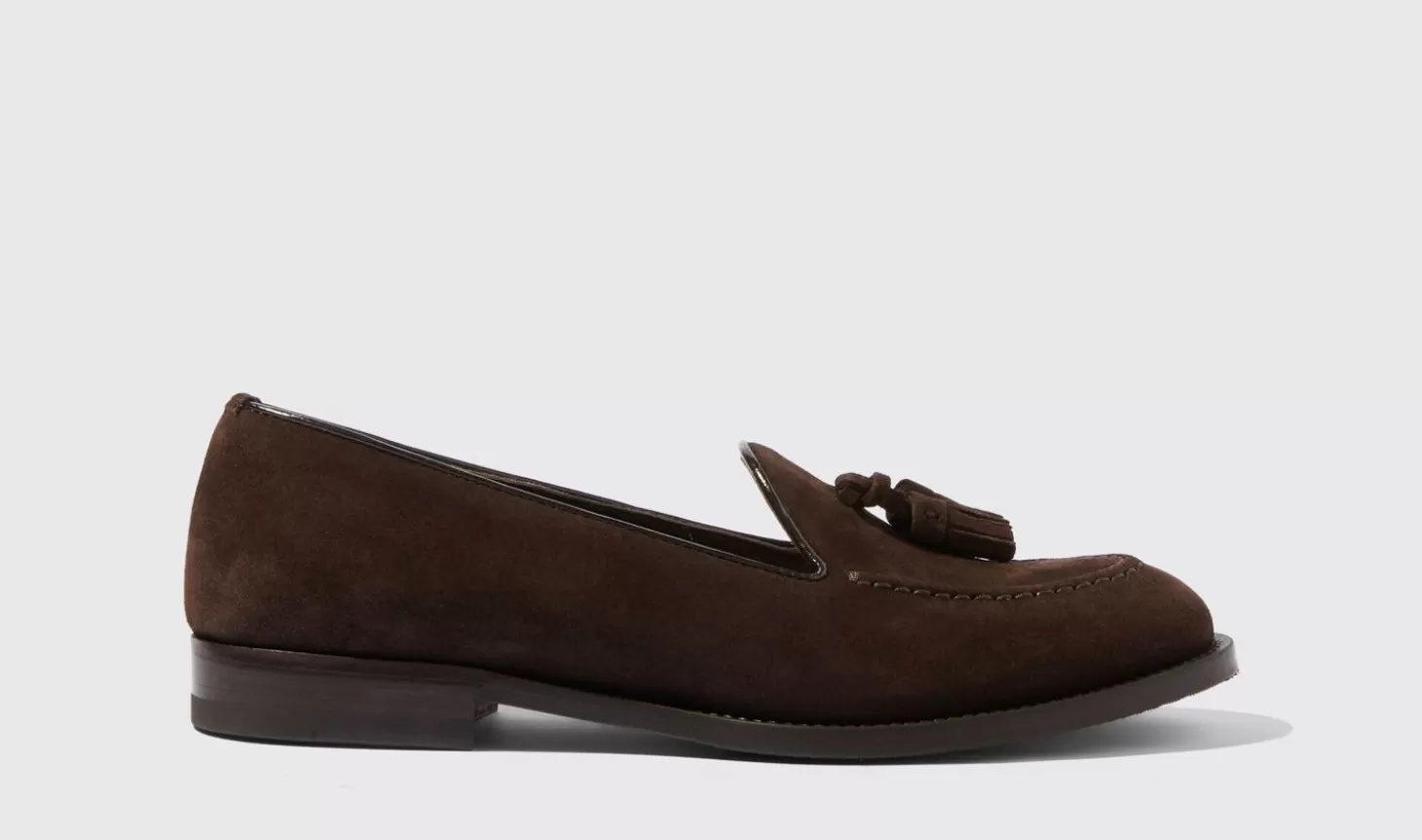 Frauen Scarosso Halbschuhe>Siennabraunes Wildleder