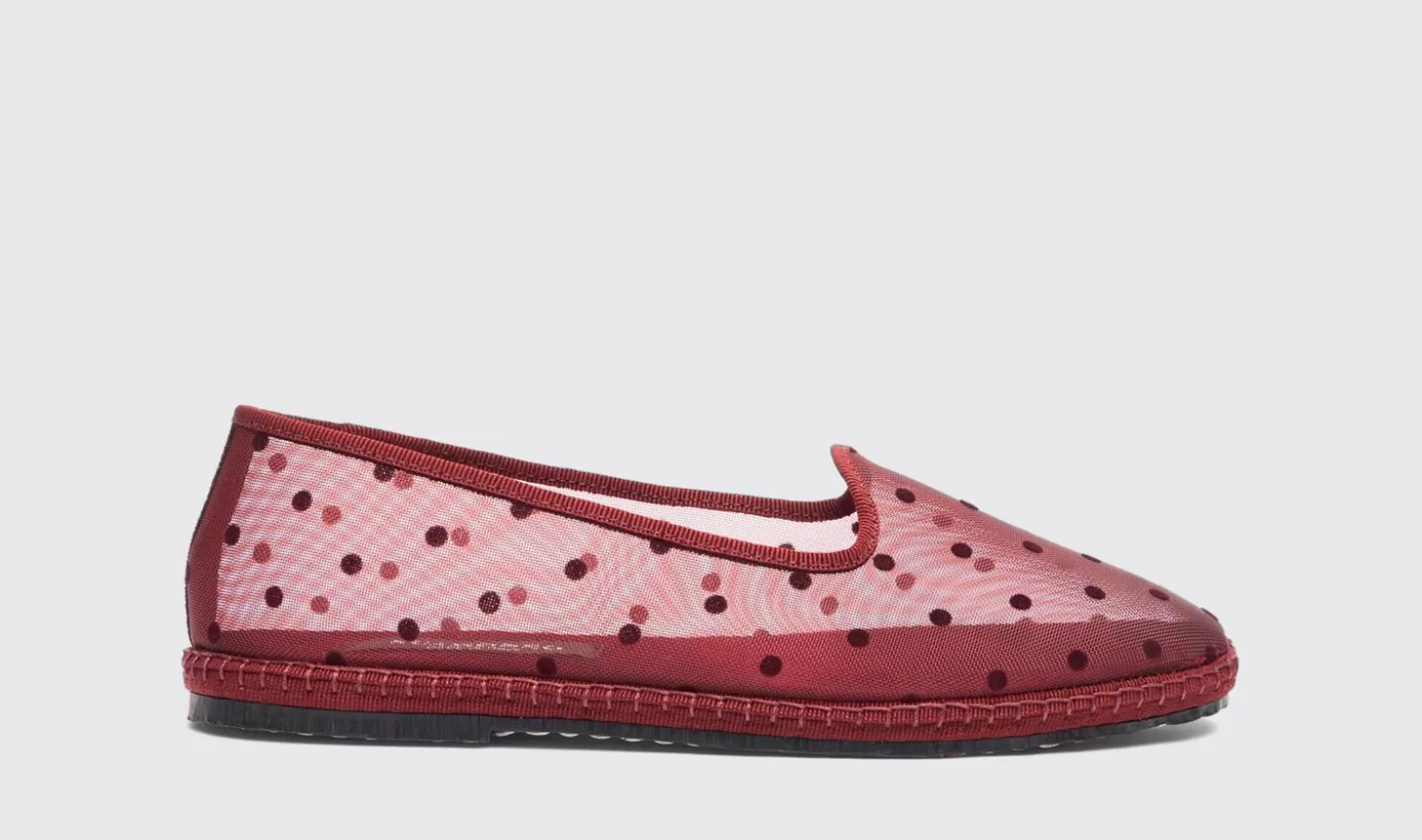 Frauen Scarosso Hausschuhe>Valentina Burgunder Mesh