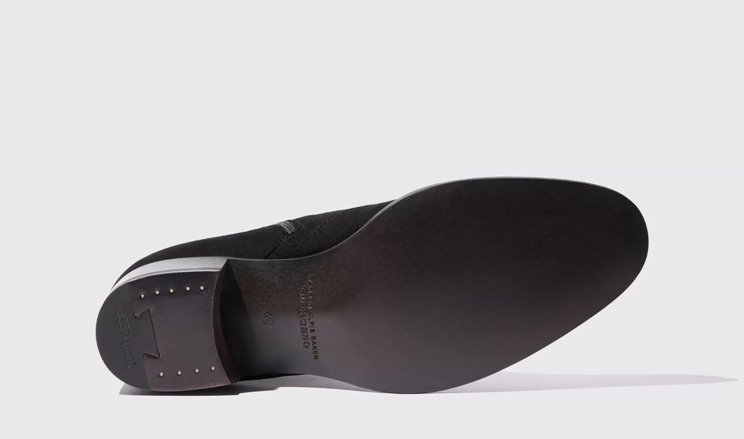 Manner Scarosso Stiefel>Warren Schwarzes Wildleder