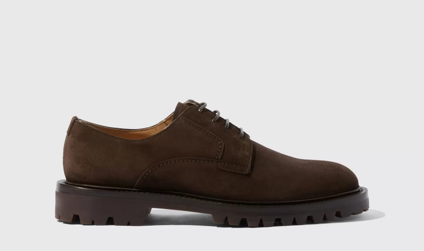 Manner Scarosso Derbys>Wooster Iii Braunes Wildleder